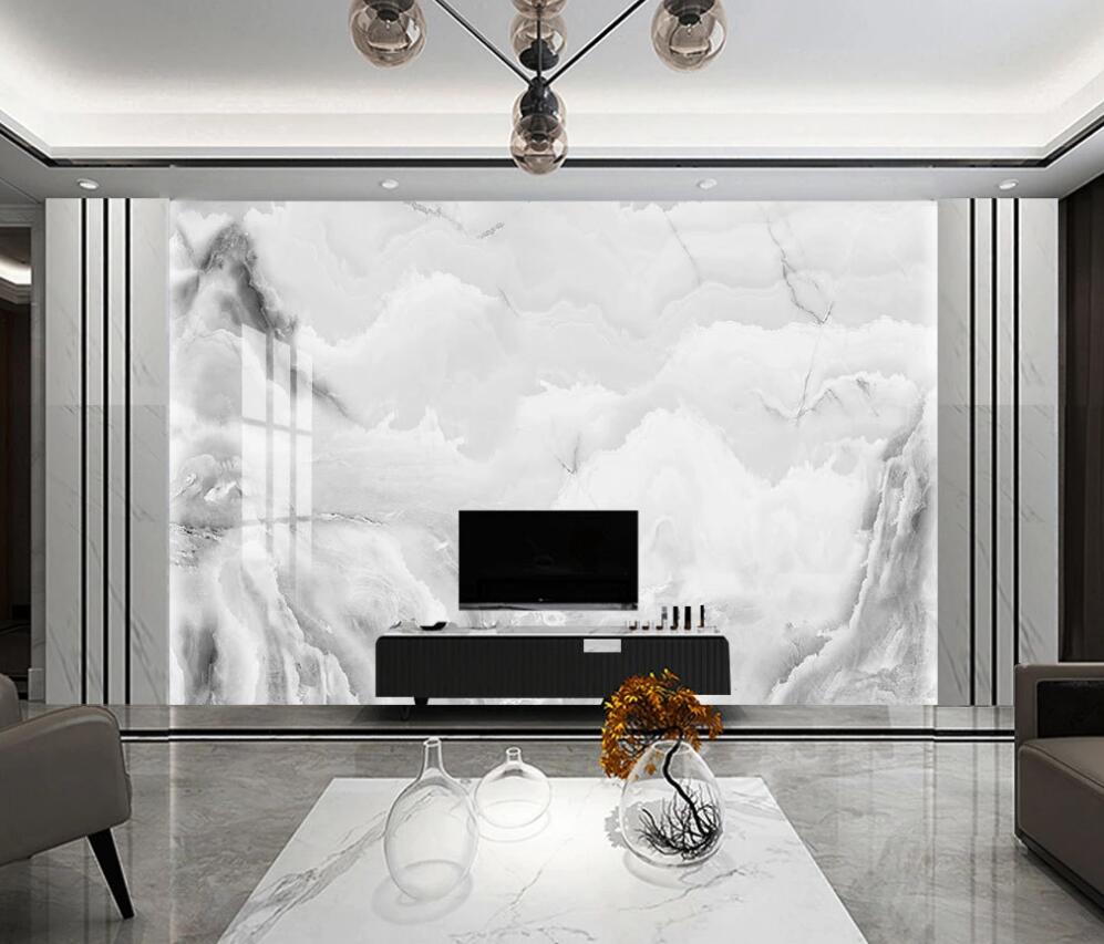 3D White Ripple Cover 1349 Wall Murals