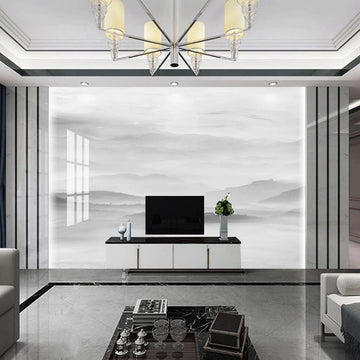 3D Pale Ink Mist 1348 Wall Murals