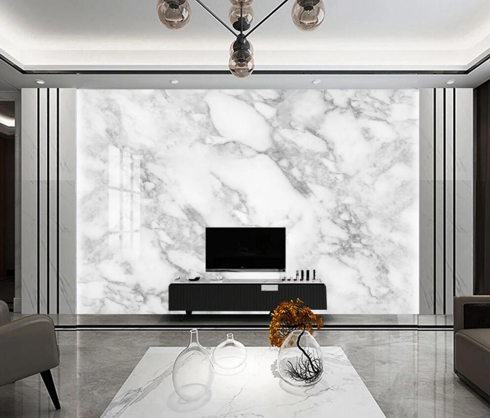 3D White And Gray Marble Texture 1342 Wall Murals