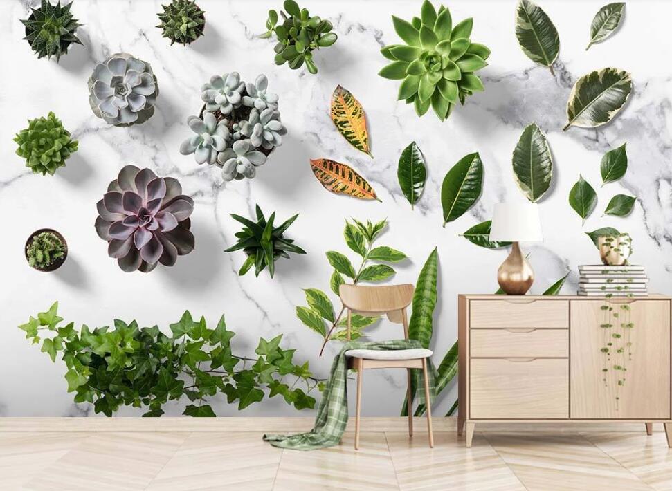 3D Plant Arrangement 1876 Wall Murals