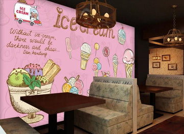 3D Sweet Ice Cream 1803 Wall Murals