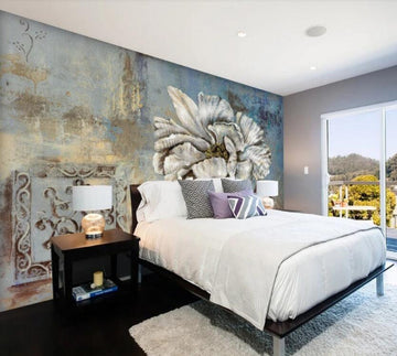 3D Old And Coquettish Flower 1818 Wall Murals