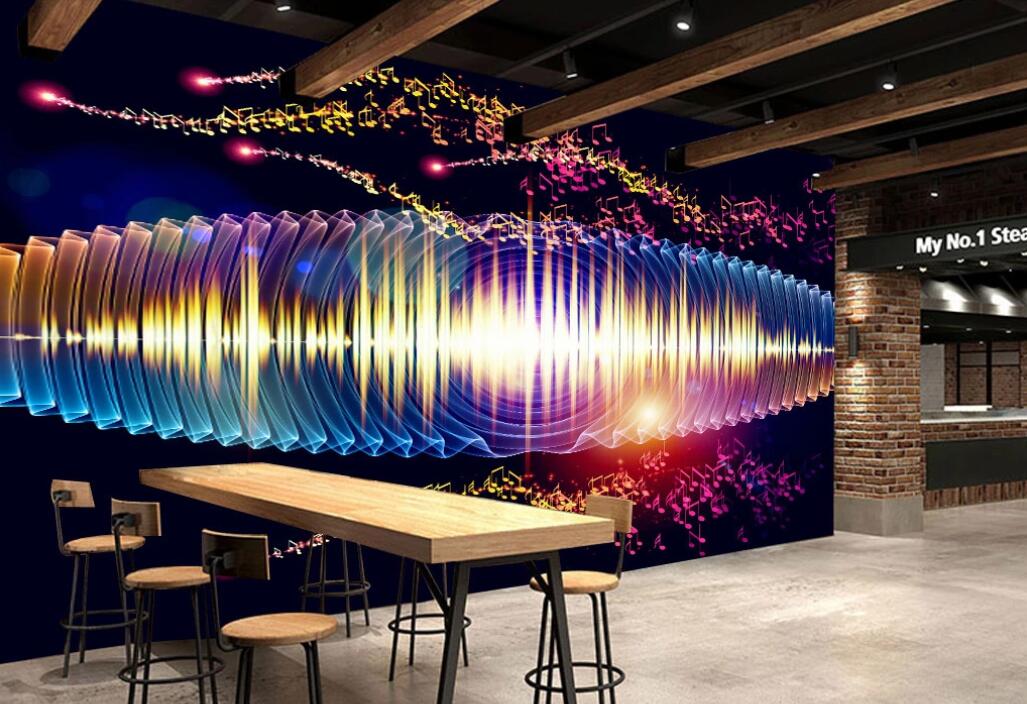 3D Colorful Shining Light 1820 Wall Murals