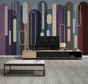 3D Morandi Pattern Overlap 1310 Wall Murals