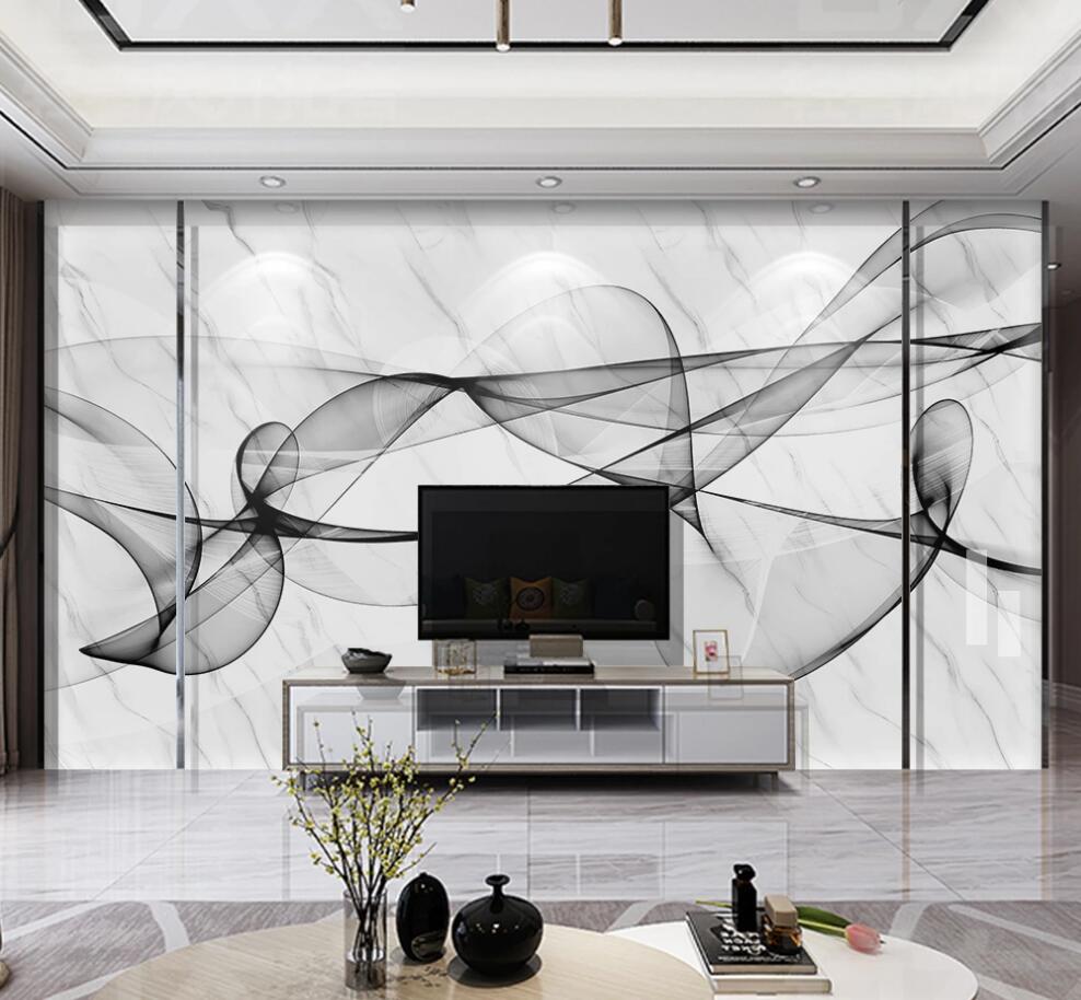 3D Interlacing Of Ink Ribbons 1308 Wall Murals