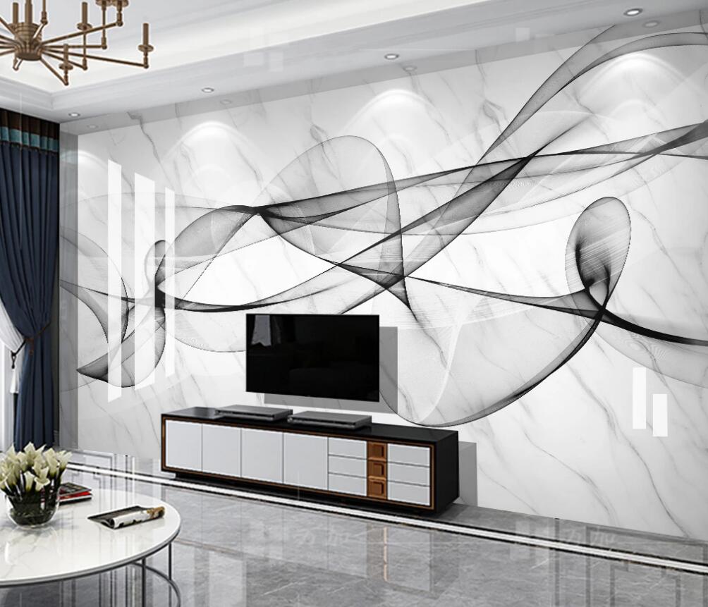 3D Interlacing Of Ink Ribbons 1308 Wall Murals