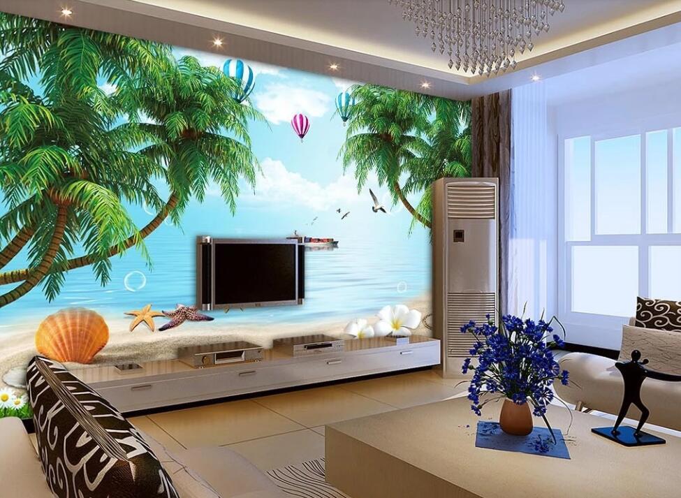 3D Dream Seascape 1855 Wall Murals
