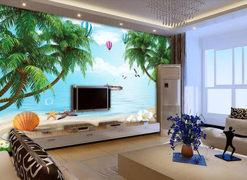 3D Dream Seascape 1855 Wall Murals