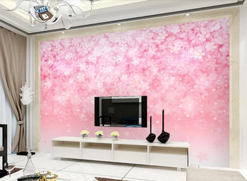 3D Pink Dense Flowers 1816 Wall Murals