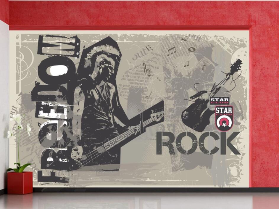 3D Music Star 1846 Wall Murals