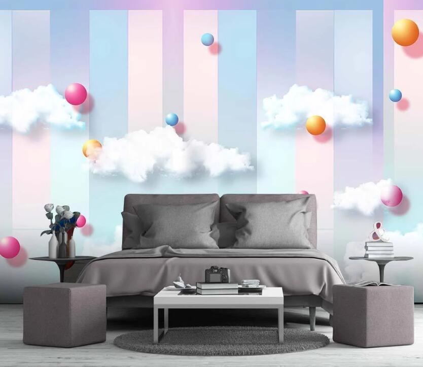 3D Dreamy White Clouds 1875 Wall Murals