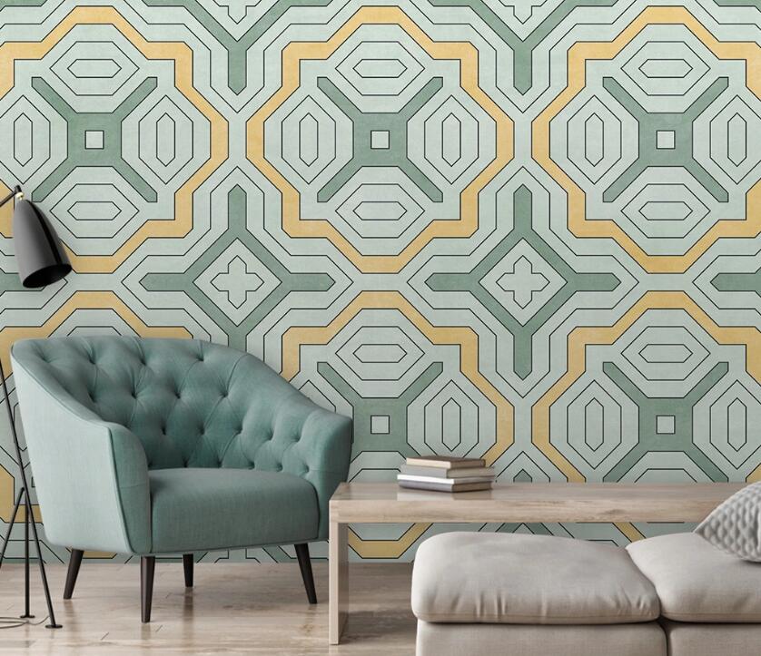 3D Color Direction Pattern 1991 Wall Murals