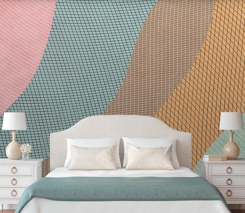 3D Simple Knitting In Five Colors 1984 Wall Murals