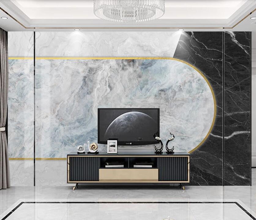 3D Three Color Shapes And Textures 1985 Wall Murals