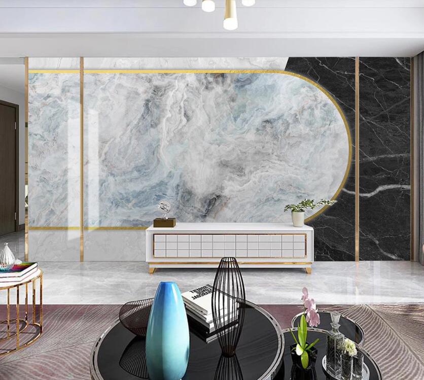 3D Three Color Shapes And Textures 1985 Wall Murals