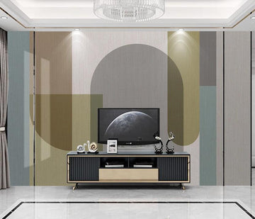 3D Elegant Colored Geometry 1979 Wall Murals