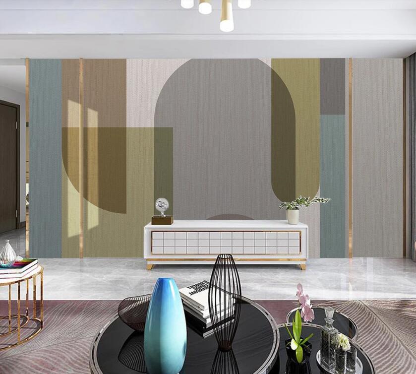3D Elegant Colored Geometry 1979 Wall Murals