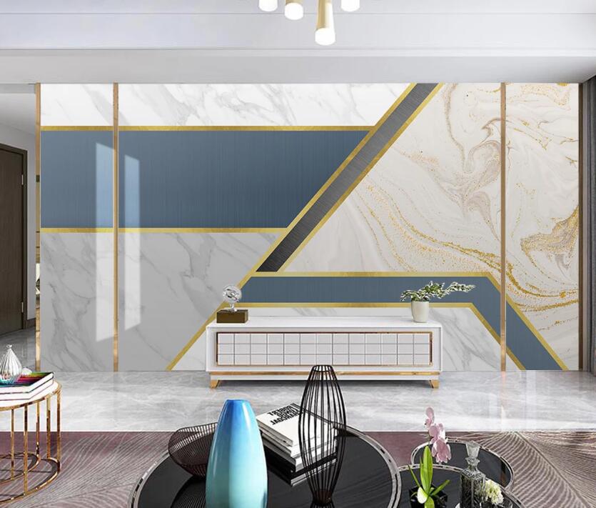 3D Four-color Irregular Distribution 1971 Wall Murals