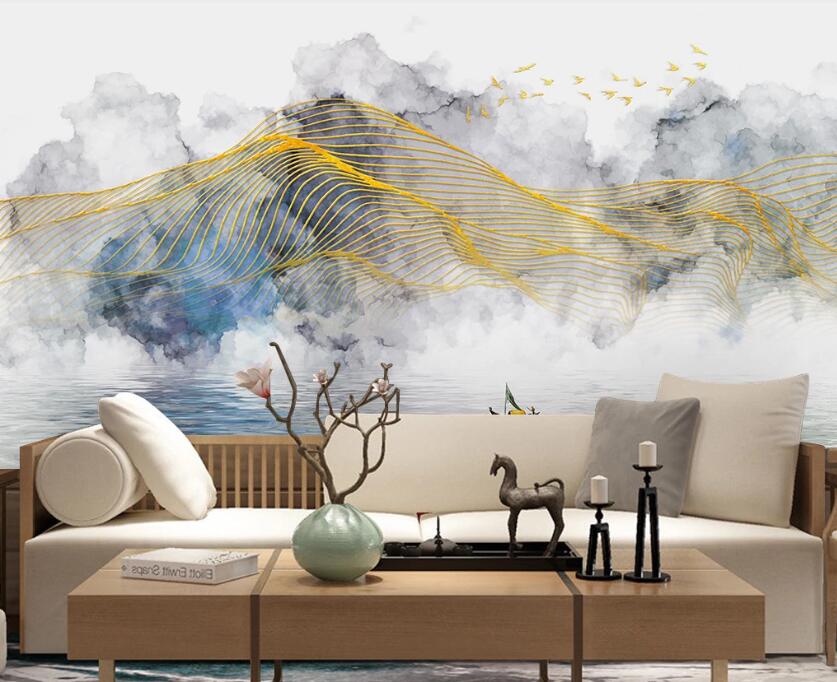 3D Two-color Fog Scattered 1962 Wall Murals