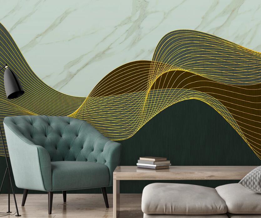 3D Two-color Junction Mountain 1959 Wall Murals