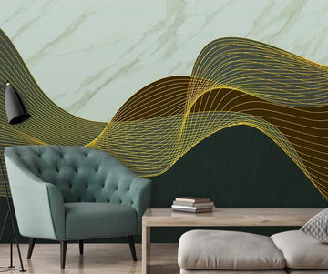 3D Two-color Junction Mountain 1959 Wall Murals