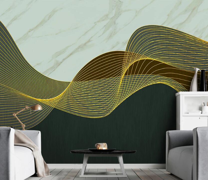 3D Two-color Junction Mountain 1959 Wall Murals