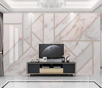 3D Pink Smooth Texture Stitching 1951 Wall Murals