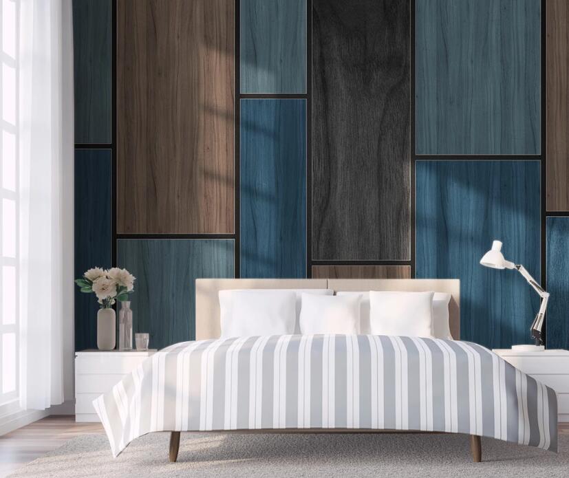 3D Dark Rectangular Arrangement 1950 Wall Murals