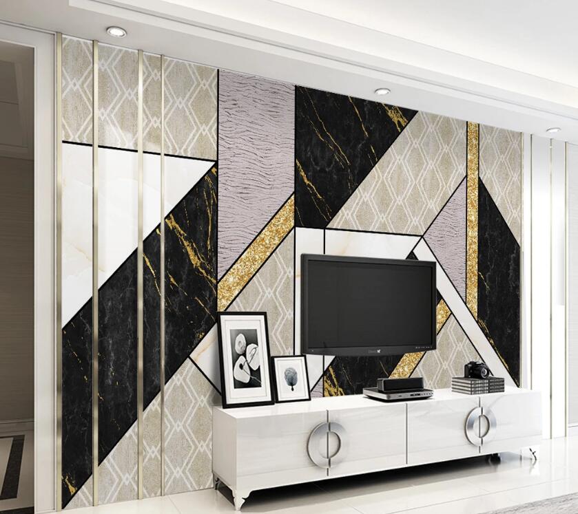 3D Rich Color Geometric Transfer 1943 Wall Murals