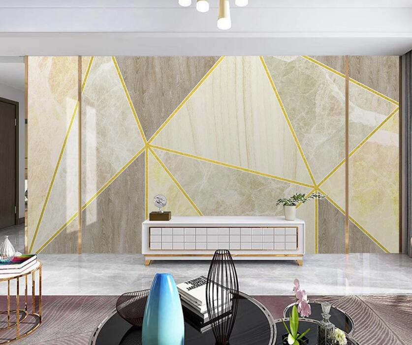 3D Bright Geometric Handover 1942 Wall Murals