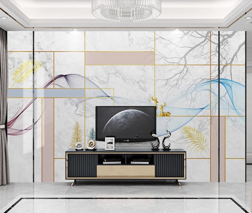 3D Bright Color Composition 1929 Wall Murals