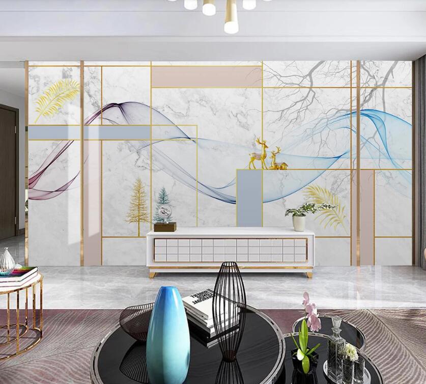 3D Bright Color Composition 1929 Wall Murals