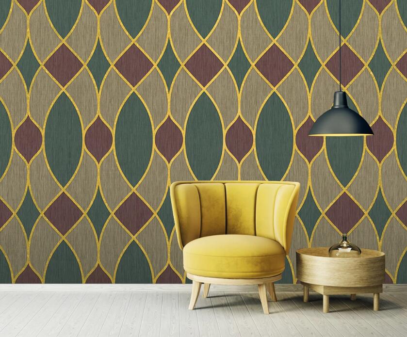 3D Three-color Artistic Alternation 1923 Wall Murals