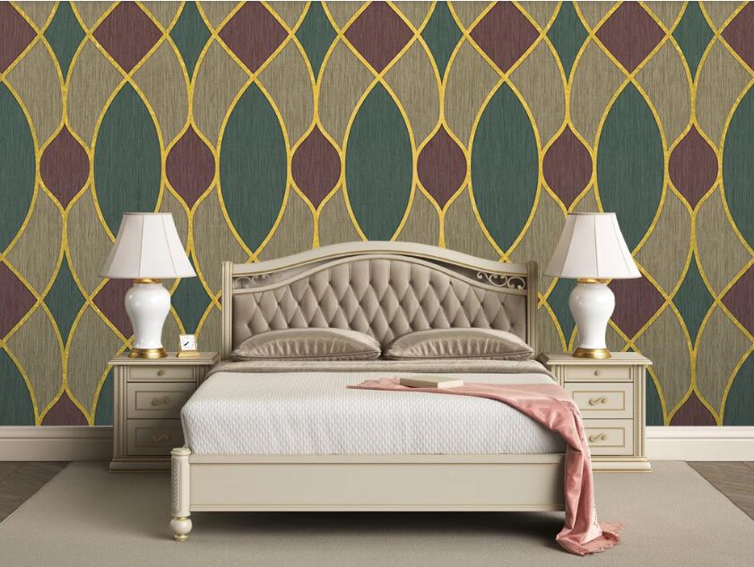 3D Three-color Artistic Alternation 1923 Wall Murals