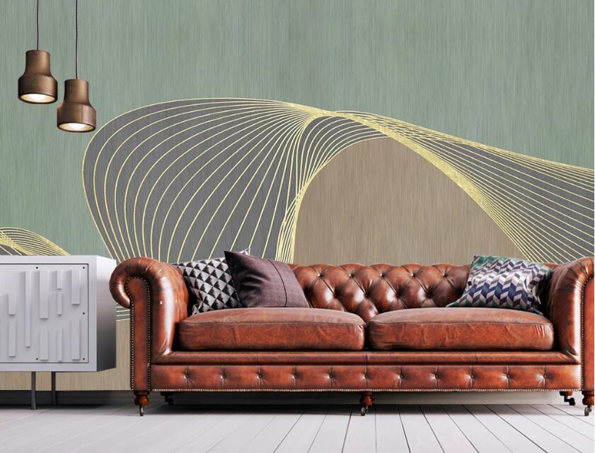 3D Gold Wire Winding 1921 Wall Murals