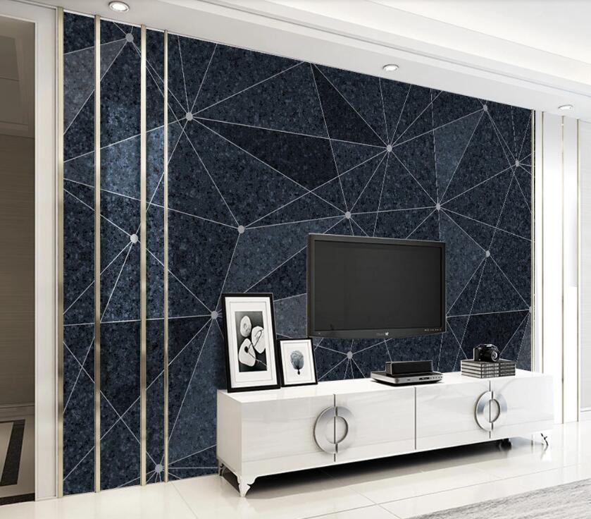 3D Black Dot Connection 1905 Wall Murals