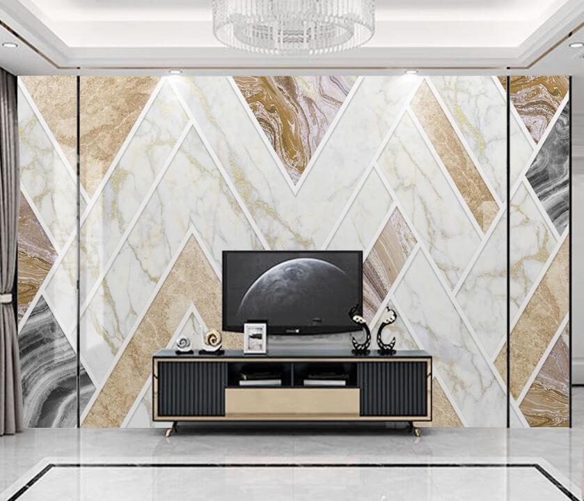 3D V-shaped Texture Transfer 1900 Wall Murals