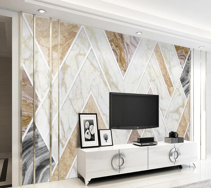 3D V-shaped Texture Transfer 1900 Wall Murals