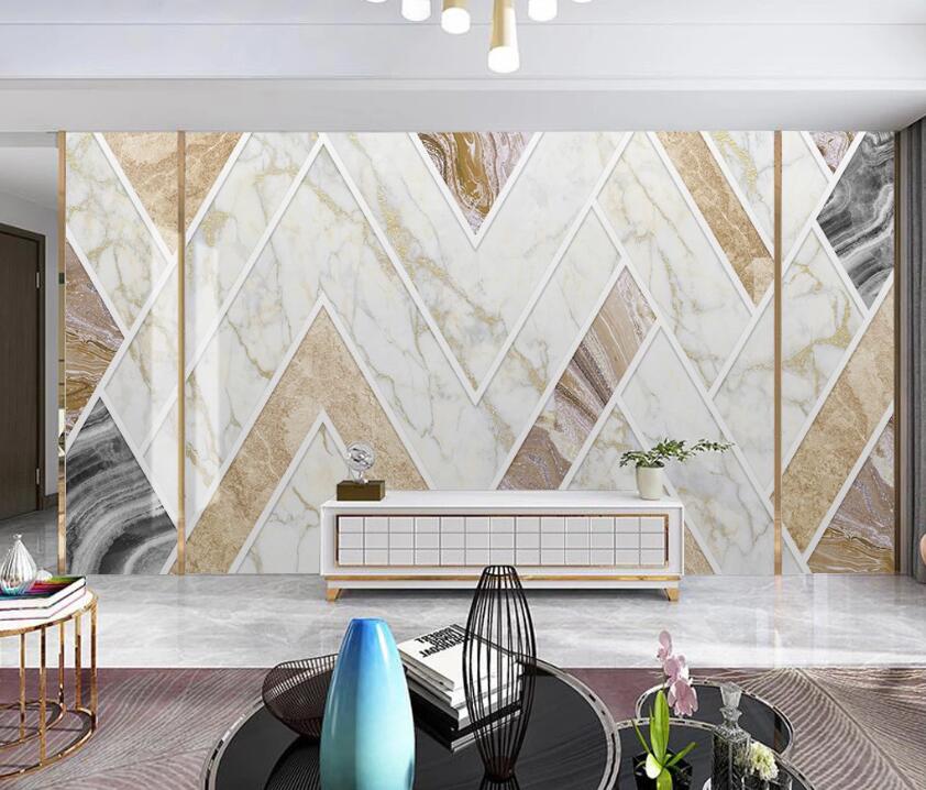 3D V-shaped Texture Transfer 1900 Wall Murals