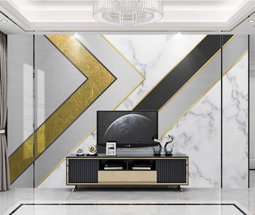 3D Three-color Line Stitching 1898 Wall Murals