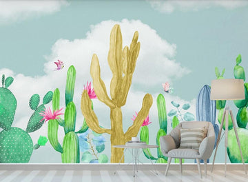 3D Healthy And Vigorous Cacti 1895 Wall Murals