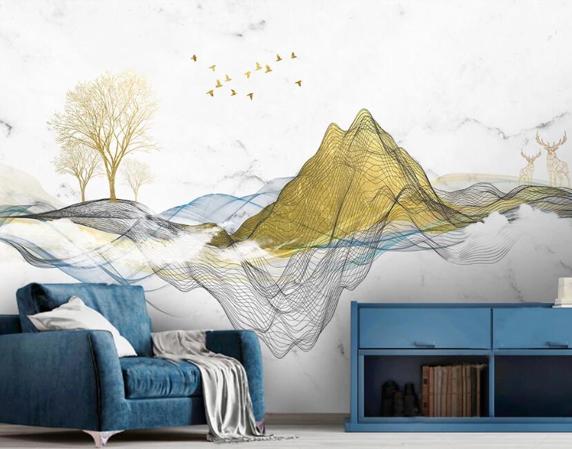 3D Intersection Of Colored Ribbons 2322 Wall Murals