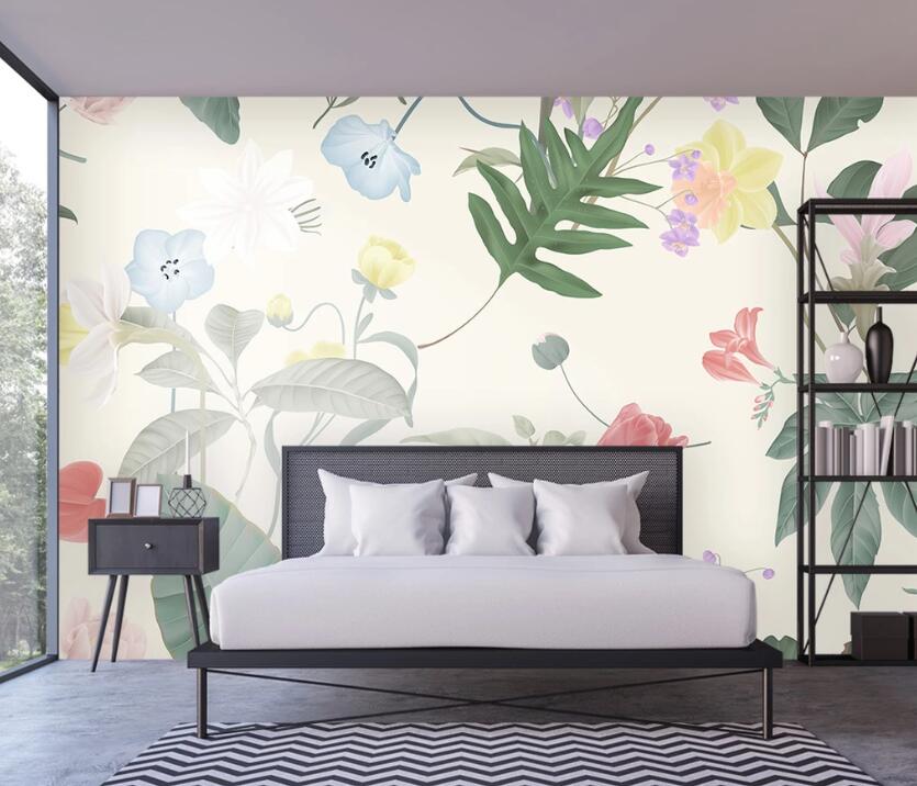 3D Elegant Plants And Flowers 2307 Wall Murals