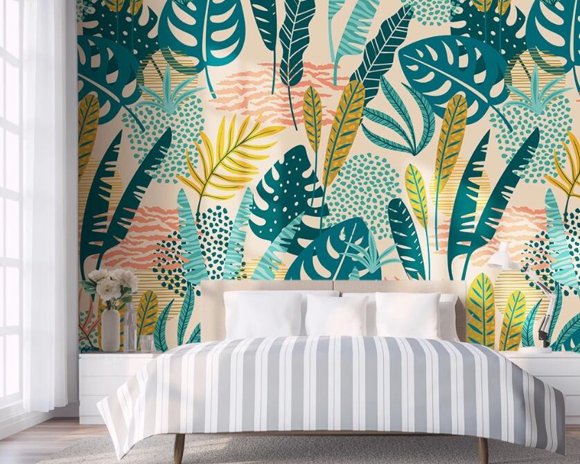 3D Aggregation Of Different Leaves 2305 Wall Murals