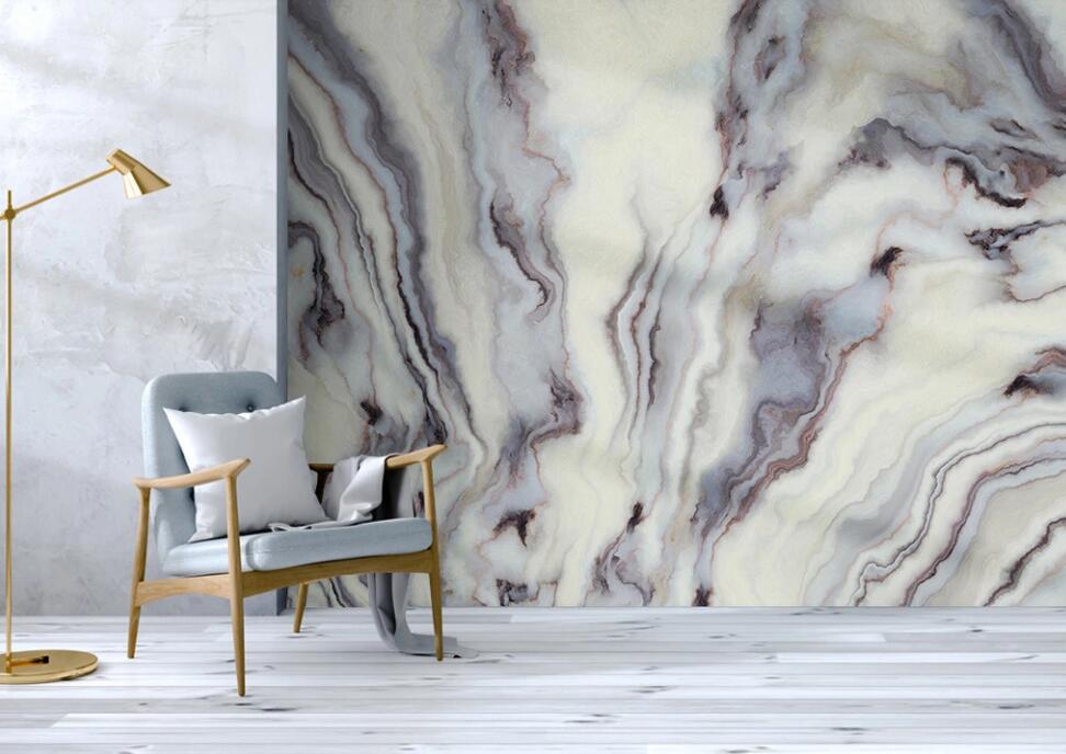 3D Gray Wavy Texture 2283 Wall Murals