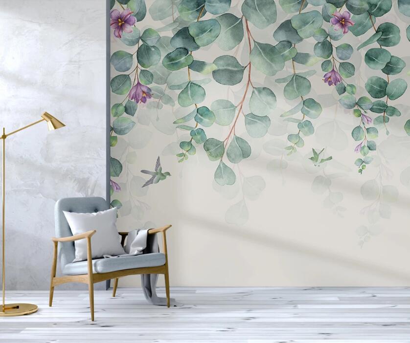 3D Lilac Flowers 2170 Wall Murals