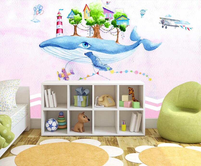3D Fairy Tale Of Whale 2157 Wall Murals