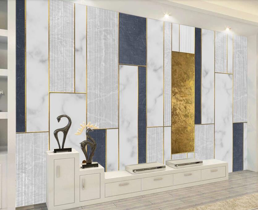 3D Rectangle With Strong Texture 2156 Wall Murals