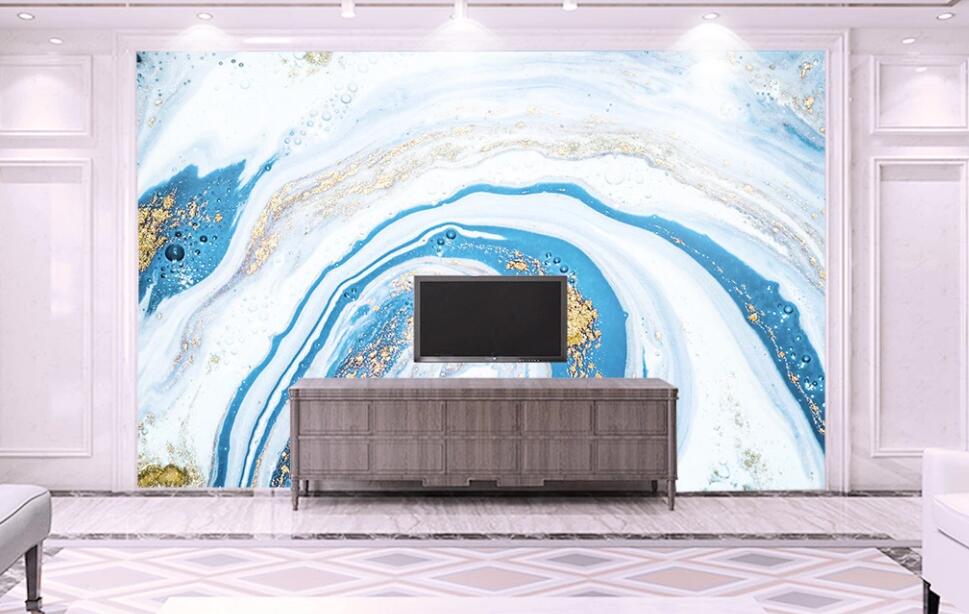 3D Blue Gradation Beautiful Texture 2133 Wall Murals