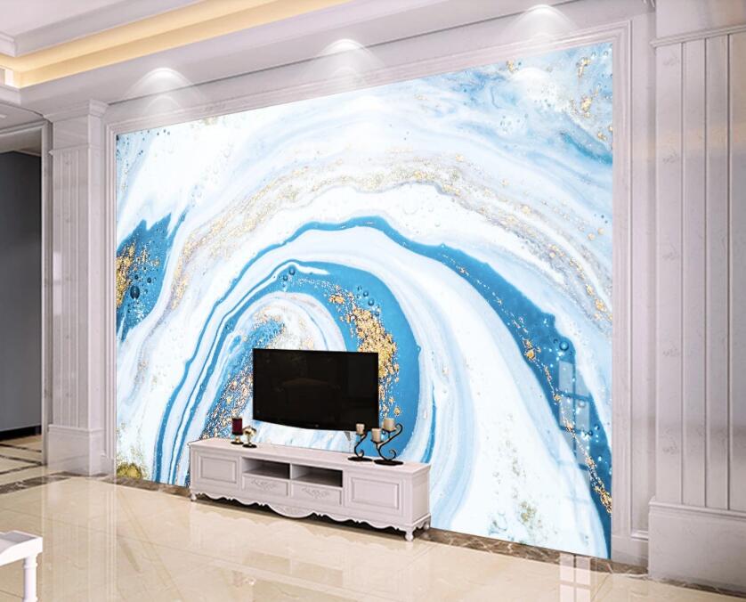 3D Blue Gradation Beautiful Texture 2133 Wall Murals